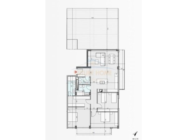 shitet apartament 3+1 Kati 3, 173 m² (Crystal Lake Residence, Farke)