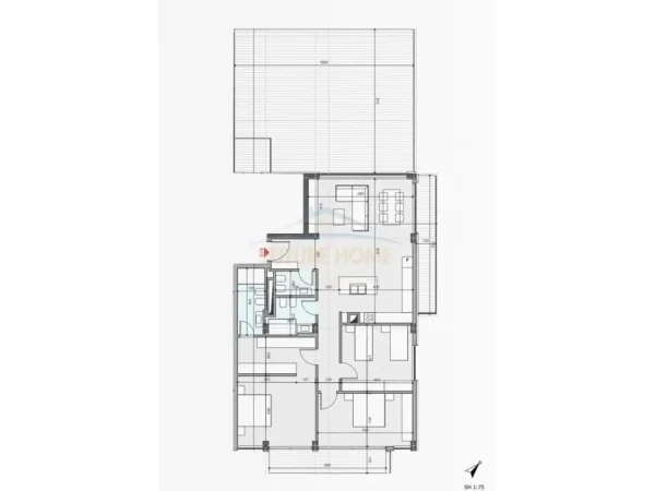 shitet apartament 3+1 Kati 3, 173 m² (Crystal Lake Residence, Farke)