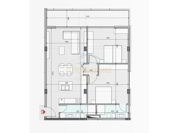 Tirane, shitet apartament 2+1 Kati 1, 111 m² (Crystal Lake Residence, Farke)
