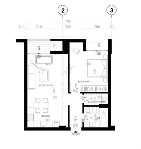 SHITET APARTAMENT  1+1 PORTA E TIRANES SAUK 129.600 EURO