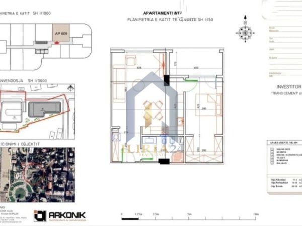 Durres, shes apartament 1+1+Ballkon Kati 5, 88 m² 162.800 € (Golem)