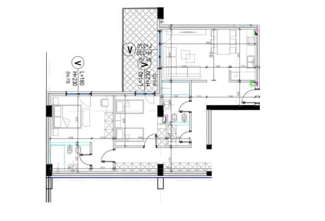OKAZION Tirane, shitet apartament 2+1+Ballkon Kati 2, 148 m² 192.818 € (Rezidenca kodra e diellit)