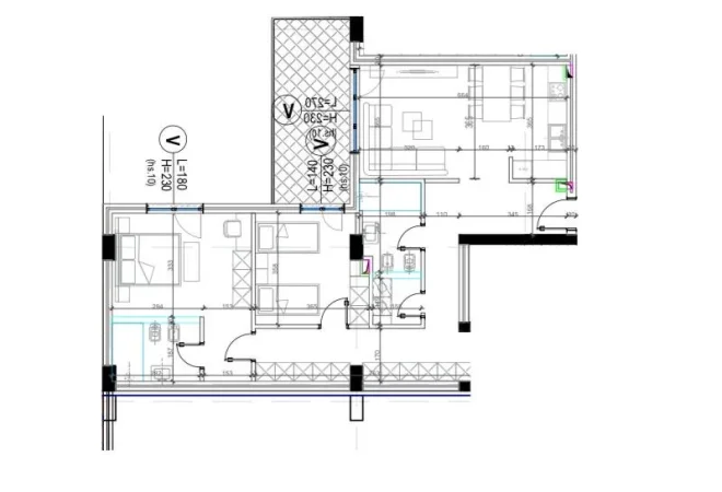 OKAZION Tirane, shitet apartament 2+1+Ballkon , 192.820 € (Rezidenca Kodra e Diellit)