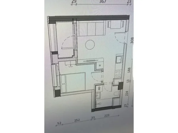 Tirane, shes apartament 1+1 Kati 1, 46 m² 74.000 € (Ali demi)