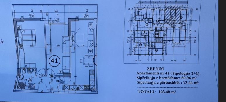 Shitet Apartament 2+1 ne Paskuqan, Buzë Autostradës,   115.000 €uro