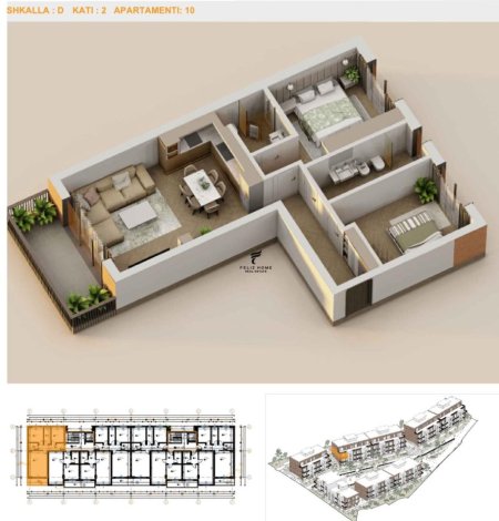 Tirane, shitet apartament 2+1 Kati 2, 110 m² 221.400 € (TEG)