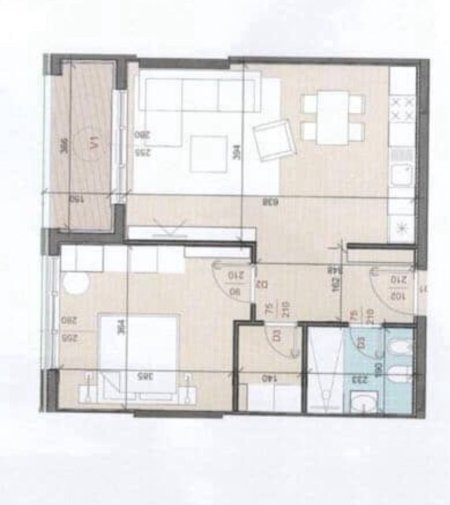 Tirane, shitet apartament 1+1 Kati 6, 78 m² 141.000 € (TREGU ELEKTRIK)