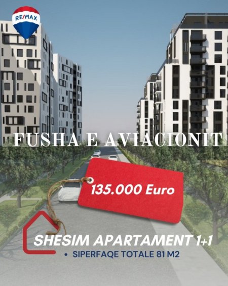 Tirane, shitet apartament 1+1+Ballkon , 81 m² 135.000 € (Garden Residence Turdiu, Fusha Aviacionit)