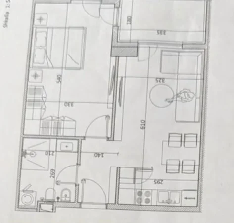 Tirane, shitet 1+1 Kati 2, 66 m² 52.800 € (Prane Ullirit ne Kamez.)