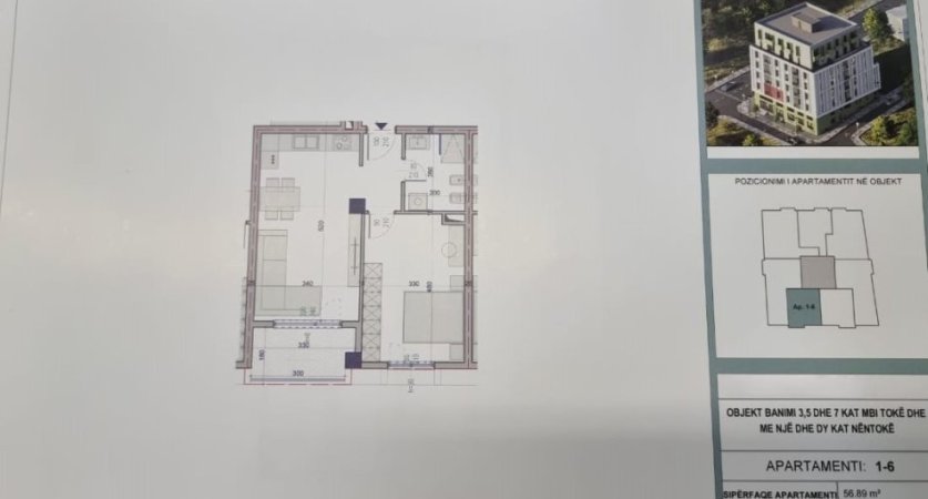 Shitet Super Apartamenti 1+1 ne Paskuqan ne Faze Ndertimi,   62.579 €uro