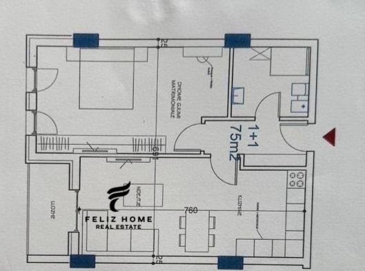 Tirane, shitet apartament 1+1 Kati 3, 87 m² 87.000 € (BABRRU)