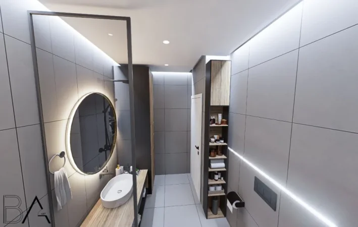 Tirane, jepet me qera apartament 1+1 Kati 5, 80 m² 600 € (ASTIR)