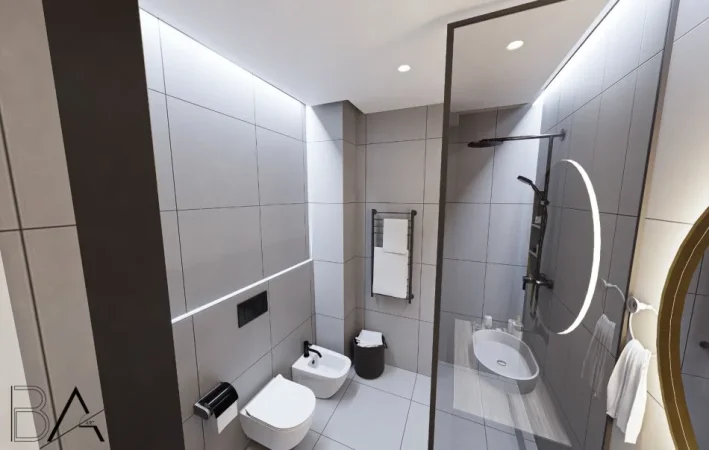 Tirane, jepet me qera apartament 1+1 Kati 5, 80 m² 600 € (ASTIR)