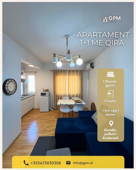 Tirane, jepet me qera apartament 1+1 , 52 m² 700 € 