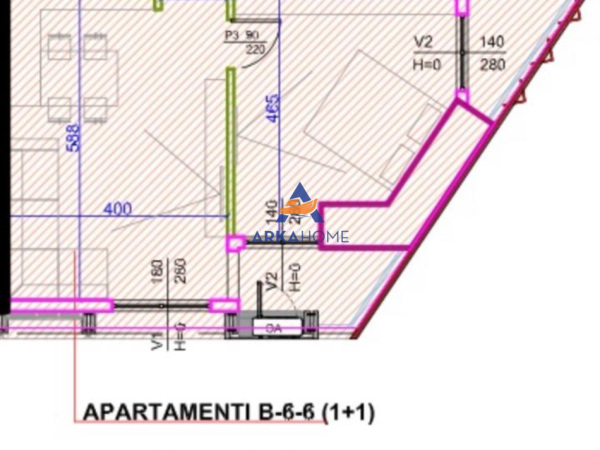 Tirane, shitet apartament 1+1+Ballkon Kati 6, 84 m²