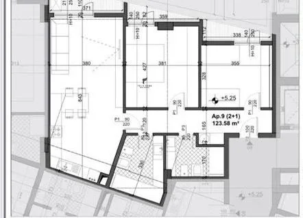 Tirane, shitet apartament 2+1 , 123 m² 193.000 € (ISH FUSHA E AVIACIONIT)