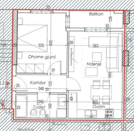 Tirane, shitet apartament 1+1+Ballkon , 61 m² 110.000 € (Rruga Besa)