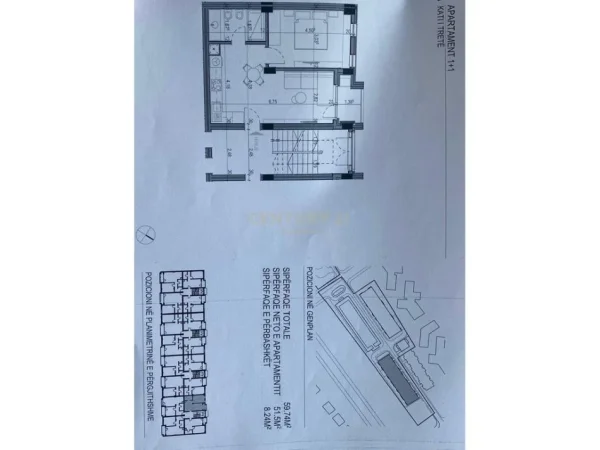Durres, shitet apartament 1+1 Kati 3, 60 m² 119.480 € (Gjiri i Lalezit)