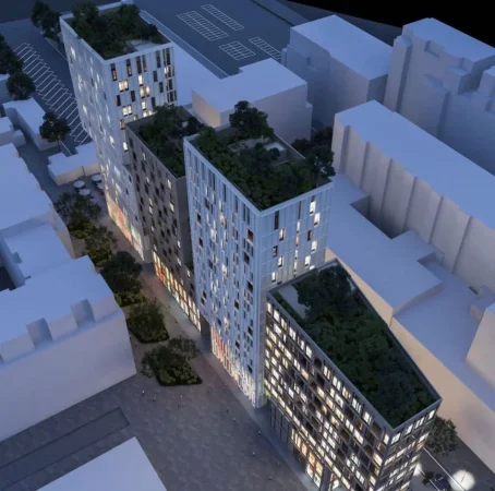 Tirane, shes apartament 1+1+Ballkon Kati 4, 81 m² 196.000 € (Soho Towers)