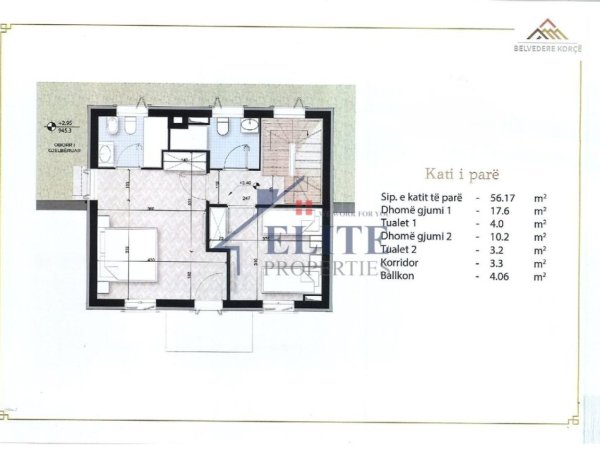 Korce, shitet Vile 3+1+Aneks+Ballkon , 228 m² 314.602 € (Belvedere Korca)