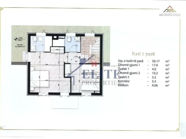 Korce, shitet Vile 3+1+Aneks+Ballkon , 228 m² 314.602 € (Belvedere Korca)