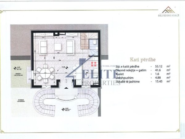 Korce, shitet Vile 3+1+Aneks+Ballkon , 228 m² 314.602 € (Belvedere Korca)