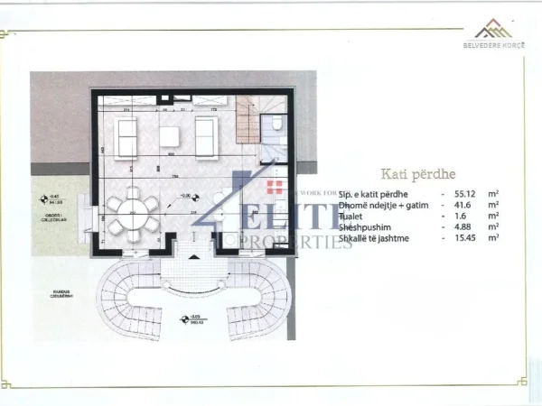Korce, shitet Vile 3+1+Aneks+Ballkon , 228 m² 314.602 € (Belvedere Korca)