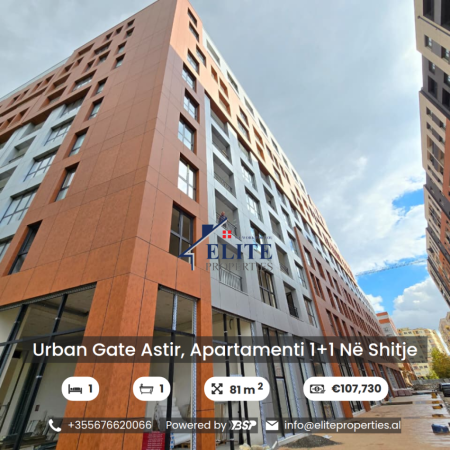 Tirane, shitet apartament 1+1+Ballkon Kati 9, 81 m² 107730 € (Urban Gate)