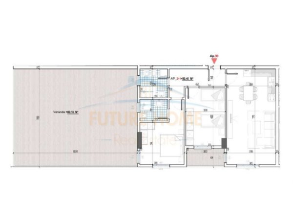 Tirane, shitet apartament 2+1+Ballkon Kati 4, 105 m² 171.500 € (Babrru)