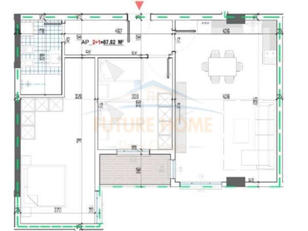 Tirane, shitet apartament 2+1+Ballkon Kati 3, 103 m² 123.000 € (Babrru)