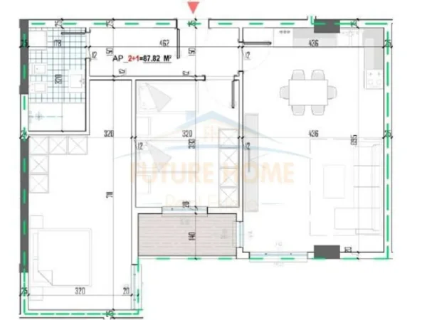 Tirane, shitet apartament 2+1+Ballkon Kati 3, 103 m² 123.000 € (Babrru)