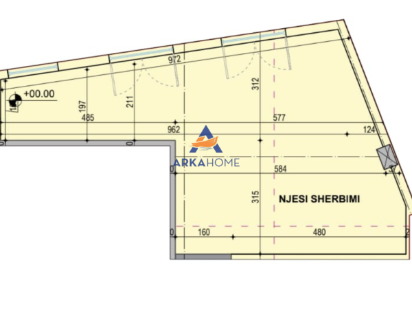 Tirane, jepet me qera ambjent biznesi Kati 0, 55 m² 600 € 