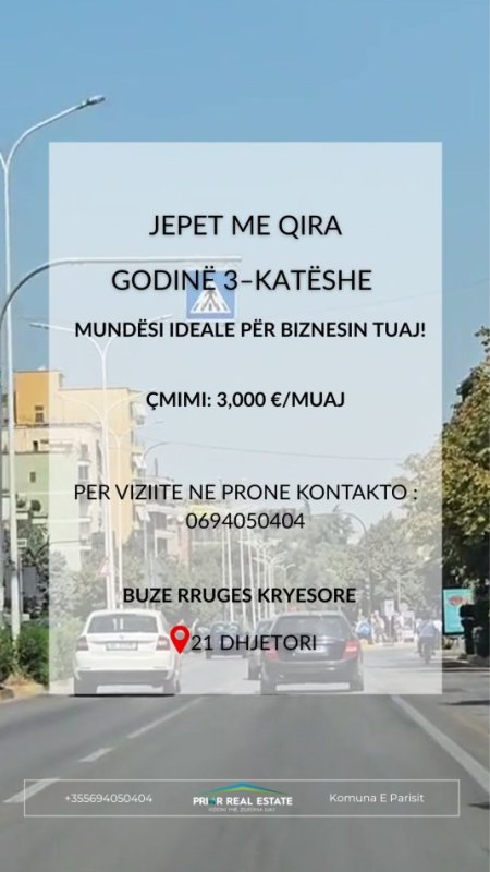 Tirane, jepet me qera Godinë 3–katëshe, 480 m² 3.000 € (21 Dhjetori)