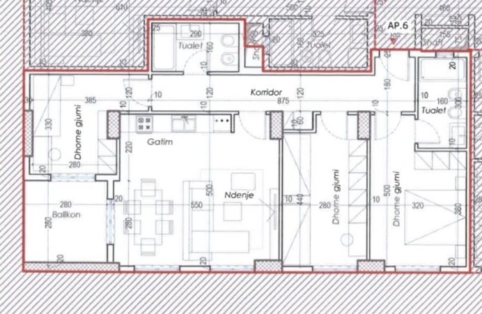 Tirane, shitet apartament 3+1+2+Ballkon , 120 m² 210.000 € (Rruga Besa)