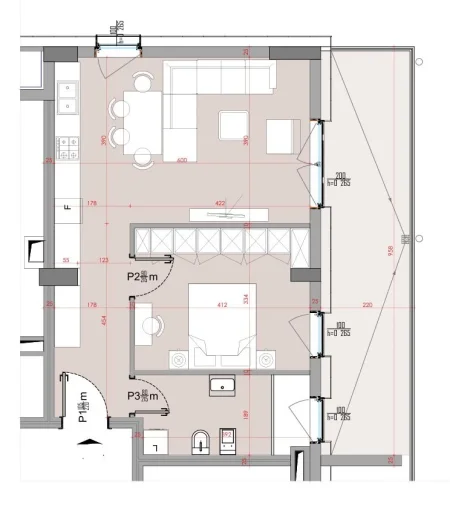 Tirane, shes apartament 1+1+Aneks+Ballkon Kati 1, 88 m² 195.000 € 