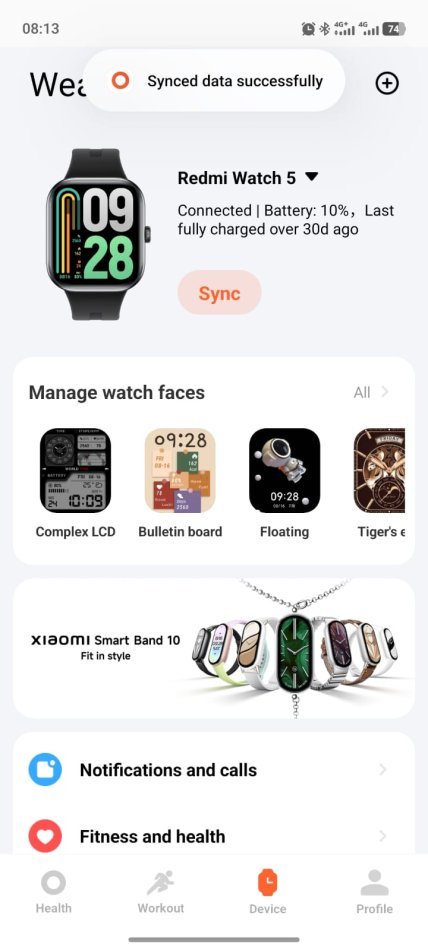 Redmi watch 5 gati e re