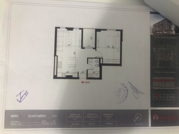 Tirane, shitet apartament 1+1 Kati 5, 71 m² 76.000 € 