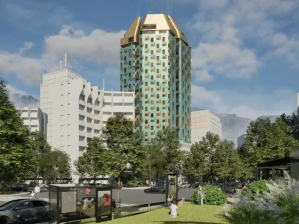 Tirane, shitet apartament 1+1+Ballkon Kati 12, 73 m²  (Bazaar Gate)