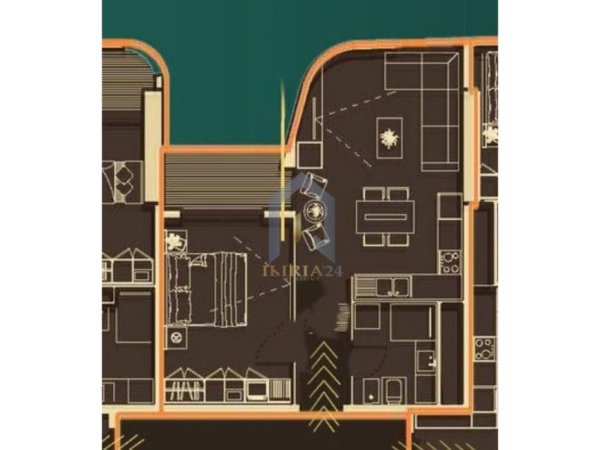 Tirane, shitet apartament 1+1+Ballkon Kati 11, 75 m² 271.080 € (Qender)