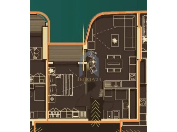 Tirane, shitet apartament 1+1+Ballkon Kati 11, 75 m² 271.080 € (Qender)