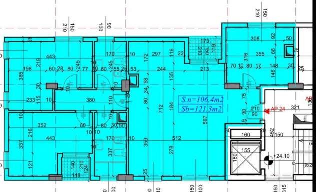 Tirane, shes apartament 3+1+A+BLK Kati 8, 121 m² 1.600 Euro/m2 (selvia)