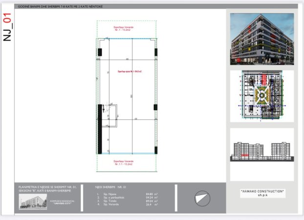 Tirane, shitet ambjent biznesi Kati 0, 118 m² 245.000 € 