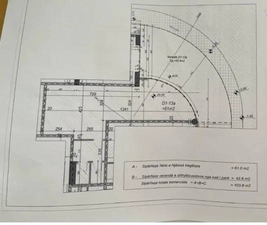 Tirane, jepet me qera ambjent biznesi Kati 0, 104 m² 1.400 € 