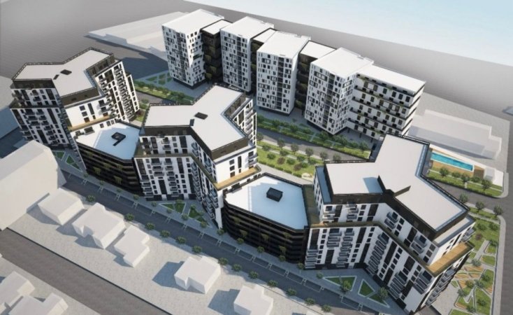 Shitet,Apartament 1+1,Rezidenca Turdiu, Ish Fusha e Aviacionit, Tiranë - 128,000€ | 79.14 m²