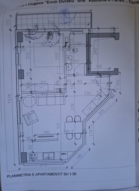 Tirane, jepet me qera zyre Kati 7, 67 m² 700 € (STADIUMI DINAMO)