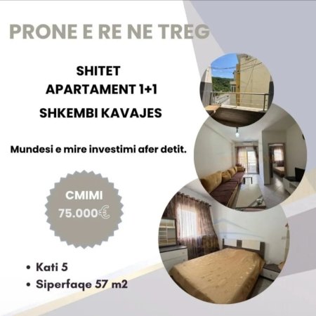 Durres, shitet apartament 1+1+Ballkon , 