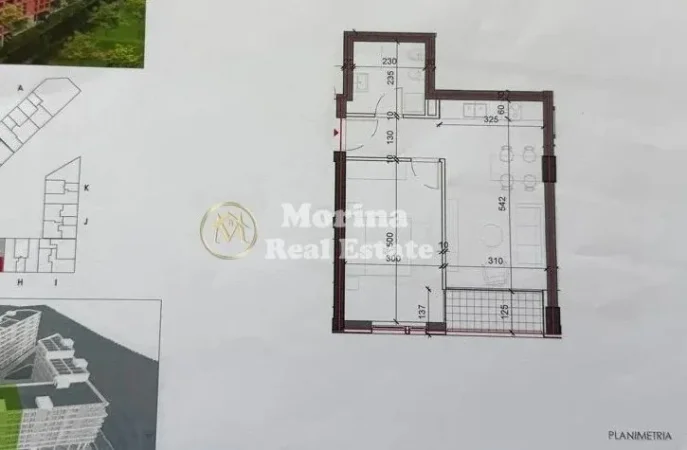 Tirane, shitet apartament 1+1 Kati 4, 60 m² 75.000 € (Rezidenca Forest)