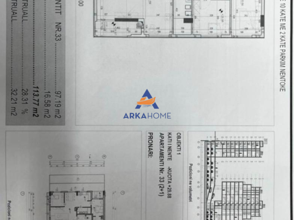 Tirane, shitet 2+1+Ballkon Kati 9, 