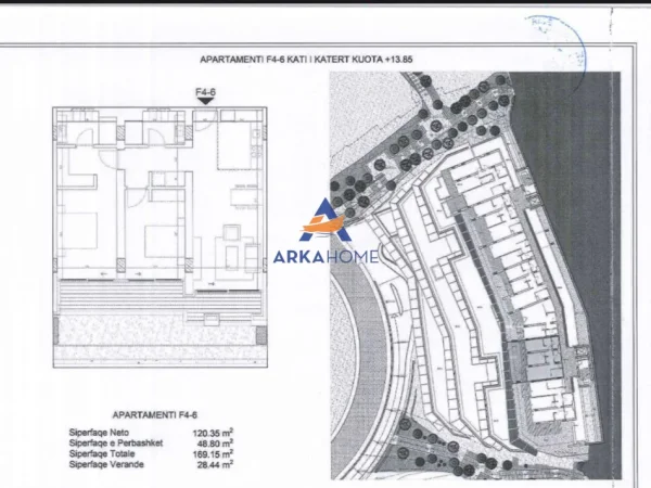 Vlore, shitet apartament 2+1 Kati 4, 169 m² 554.114 € 