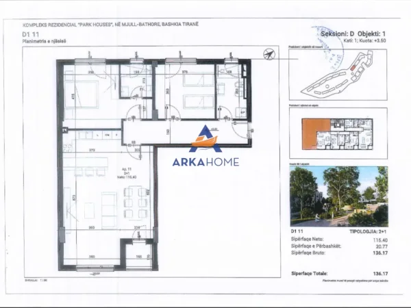 Tirane, shitet 3+1 Kati 0, 169 m² 304.902 € 